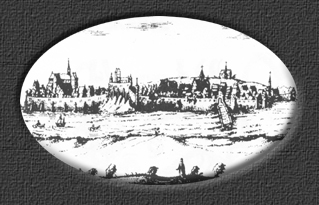 Panorama Kamienia z 1618 roku - wg Lubinusa